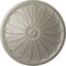 Ekena Millwork Brontes Ceiling Medallion (Fits Canopies up to 3 5/8"), Hnd-Painted Pearl White, 25 1/2"OD x 5 1/2"P CM25BRPWS - alternate 1